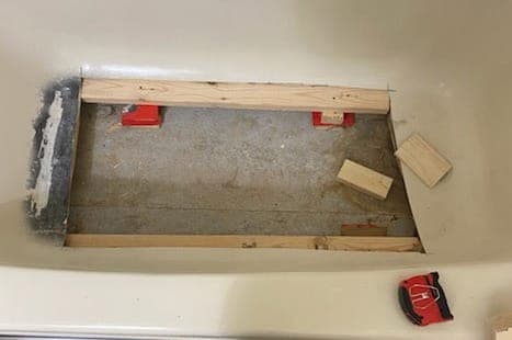 Bathtub Chip, Crack & Hole Repairs, before