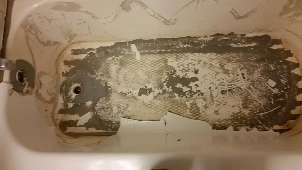 Soft Bottom Repair & Reinforcement, before